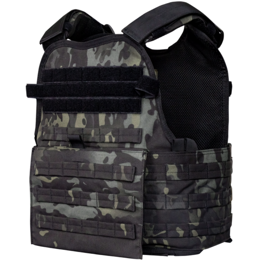 Plate Carrier - Black Multi-cam | High-Quality Molle Armor Plate Carrier